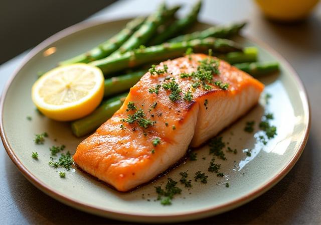 Healthy Salmon and Asparagus